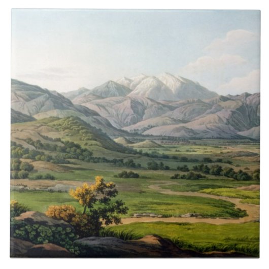 Olympus op de berg tussen Larissa en Baba, p Tegeltje (Voorkant)