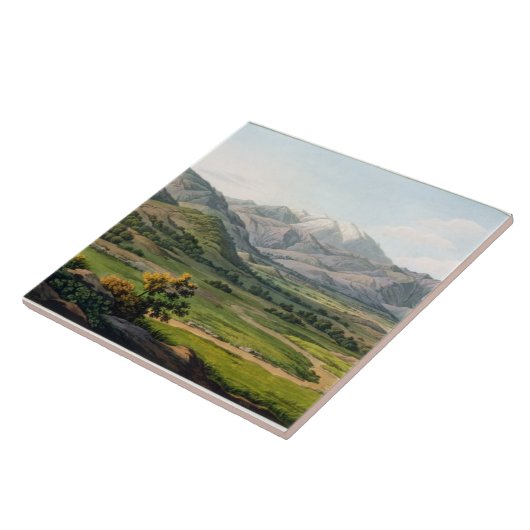 Olympus op de berg tussen Larissa en Baba, p Tegeltje (Zijkant)