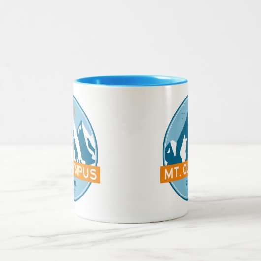 Olympus Washington sterren maan Tweekleurige Koffiemok (Center)