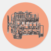 OM617 Motor Sticker (Voorkant)