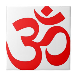Om (ॐ) - Hindoes en Boeddhistisch Symbool Tegeltje