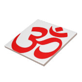 Om (ॐ) - Hindoes en Boeddhistisch Symbool Tegeltje (Zijkant)