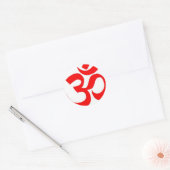 Om (ॐ) - Hindu- en boeddhissymbool Ronde Sticker (Envelop)
