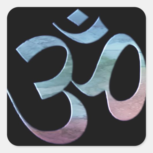 Om 1 vierkante sticker (Voorkant)