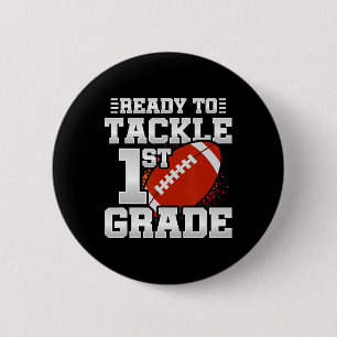 Om 1e klas aan te pakken - eerste schooldag - 1e g ronde button 5,7 cm