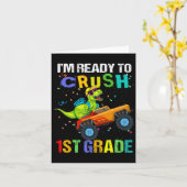 Om 1e klas dinosaurus eerste dag van eerste Gra te Kaart (Gele Bloem)