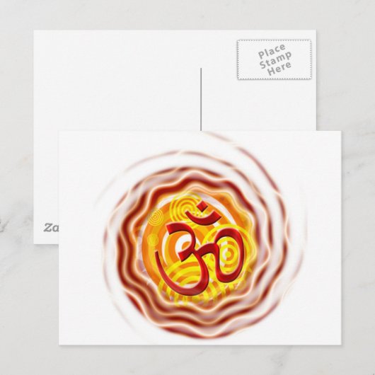 Om 2 briefkaart (Voorkant / Achterkant)