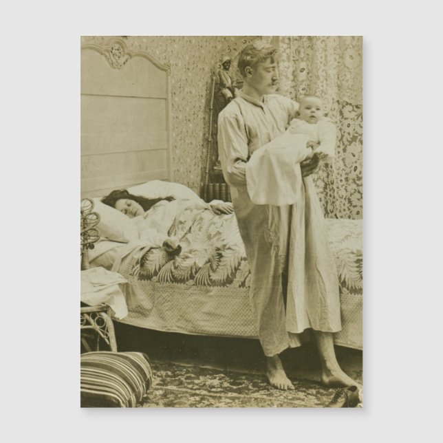 Om 3 uur 's ochtends Nieuw vader  Stereoview (Voorkant)