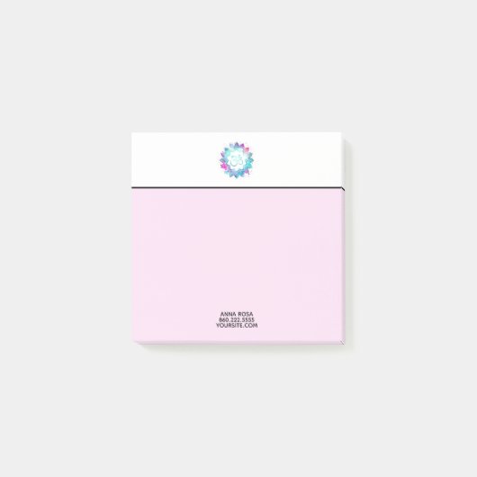 *~* Om a Mandala Water Lily Lotus Flower Post-it® Notes (Voorkant)
