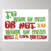 Om aan HVAC te werken Poster (Voorkant)