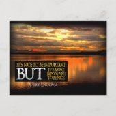 "Om aardig te zijn" Inspirerend Quote Briefkaart (Voorkant)