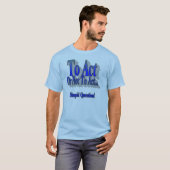 Om al dan niet blauw T-shirt te handelen (Voorkant volledig)