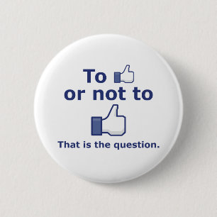 Om al dan niet om te willen ronde button 5,7 cm