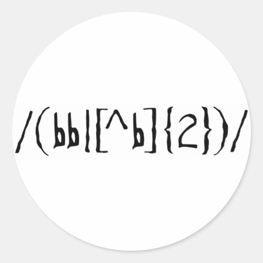 Om al dan niet ronde sticker (Voorkant)