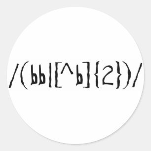 Om al dan niet ronde sticker