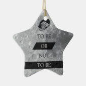 Om al dan niet Shakespeare-offertes te zijn Keramisch Ornament (Rechts)