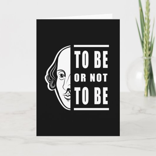 Om al dan niet Shakespeare te zijn, noteer de spia Kaart (Voorkant)