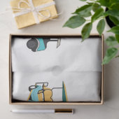Om al dan niet te golven op golfpapier tissuepapier (Geschenk)