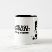 Om al dan niet te herfudiëren tweekleurige koffiemok (Center)