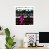 Om al dan niet te kleven, dat is de vraag. poster (Thuiskantoor)