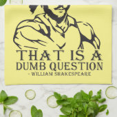 Om al dan niet te knijpen? - William Shakespeare Theedoek (Gevouwen)