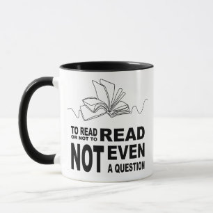 Om al dan niet te lezen  mok