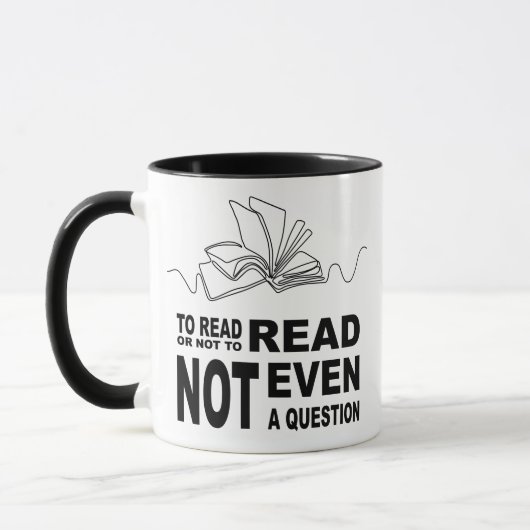 Om al dan niet te lezen mok (Links)