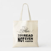 Om al dan niet te lezen tote bag (Achterkant)