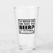 Om al dan niet te worden? Dat is de vraag Glas (Voorkant)