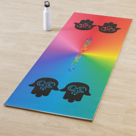 Om alle lichten | Regenboog, gepersonaliseerd Yogamat