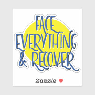 Om alles onder ogen te zien en te herstellen 12-st sticker