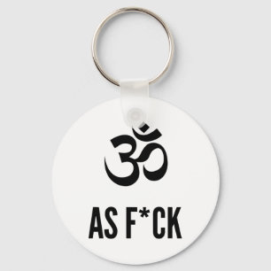 Om As Fck Yoga En Meditatie Sleutelhanger