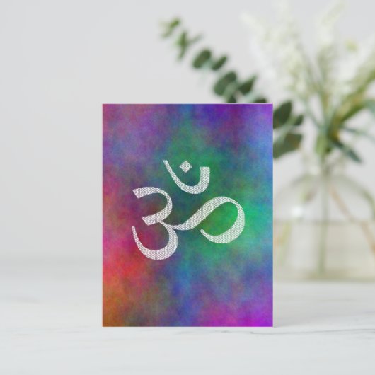 OM Aum Briefkaart (Staand voorkant)