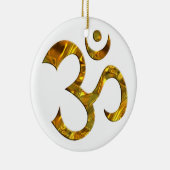 OM / AUM - GOLD KERAMISCH ORNAMENT (Rechts)