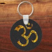 OM / AUM - GOLD SLEUTELHANGER (Voorkant)