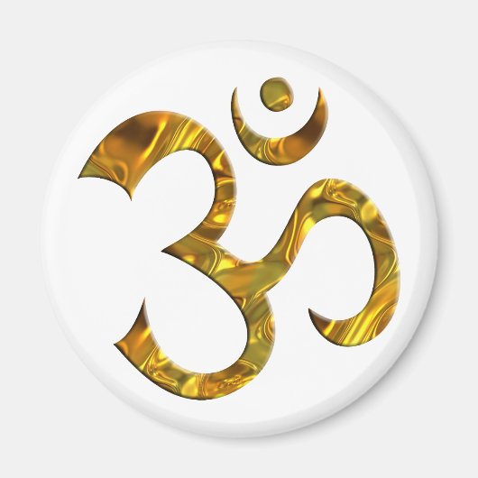 OM / AUM - GOUD MAGNEET (Voorkant)