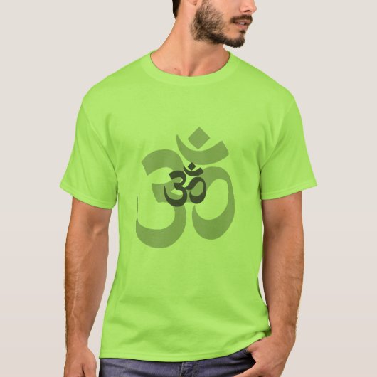Om Aum grijs design voor mannen T-shirt (Voorkant)