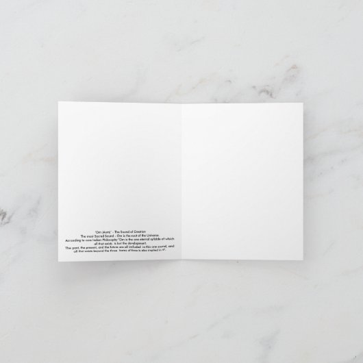 Om (AUM) Kaart (Binnen)