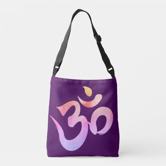 Om, Aum Mantra, Waterverf om Tas (Achterkant)