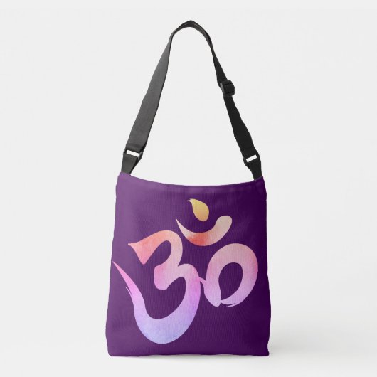 Om, Aum Mantra, Waterverf om Tas (Voorkant)