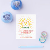Om Aum Meditation Flyer (Enkel)