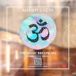 ** OM AUM Mindfulness Reiki Yoga Meditation Raamsticker