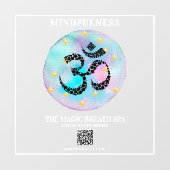 ** OM AUM Mindfulness Reiki Yoga Meditation Raamsticker (Vel)