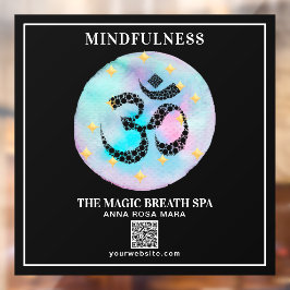 ** OM AUM Mindfulness Reiki - Yoga Meditation Raamsticker