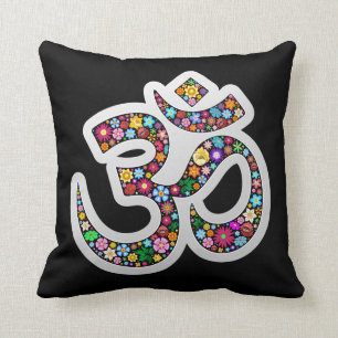 Om Aum Namaste Yoga Symbol Kussen