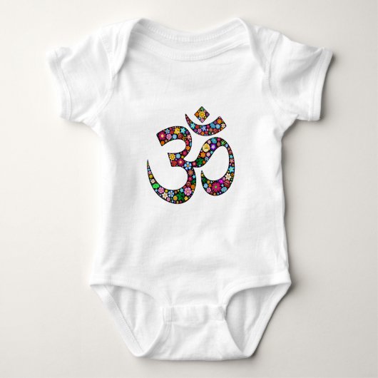 Om Aum Namaste Yoga Symbol Romper (Voorkant)