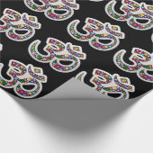 Om Aum Namaste Yoga Symbol Wrapping Paper Cadeaupapier (Hoek)