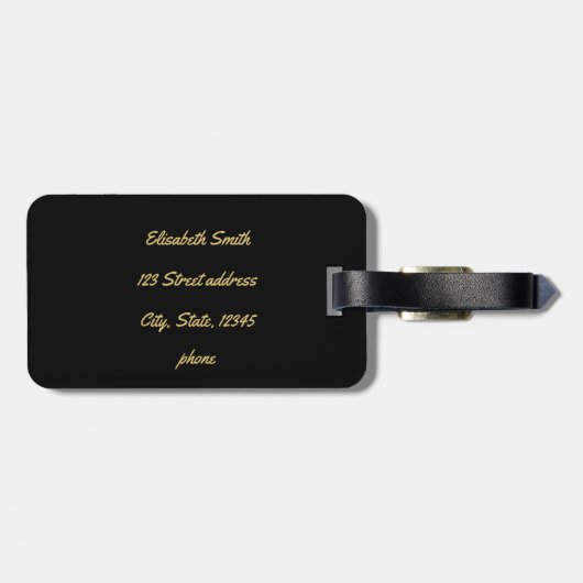 Om ( Aum ) Namaste yoga-symbool Bagagelabel (Achterkant horizontaal)