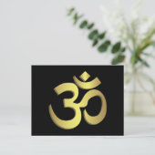 Om ( Aum ) Namaste yoga-symbool Briefkaart (Staand voorkant)
