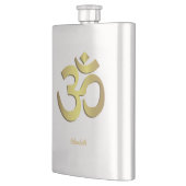 Om ( Aum ) Namaste yoga-symbool Heupfles (Links)